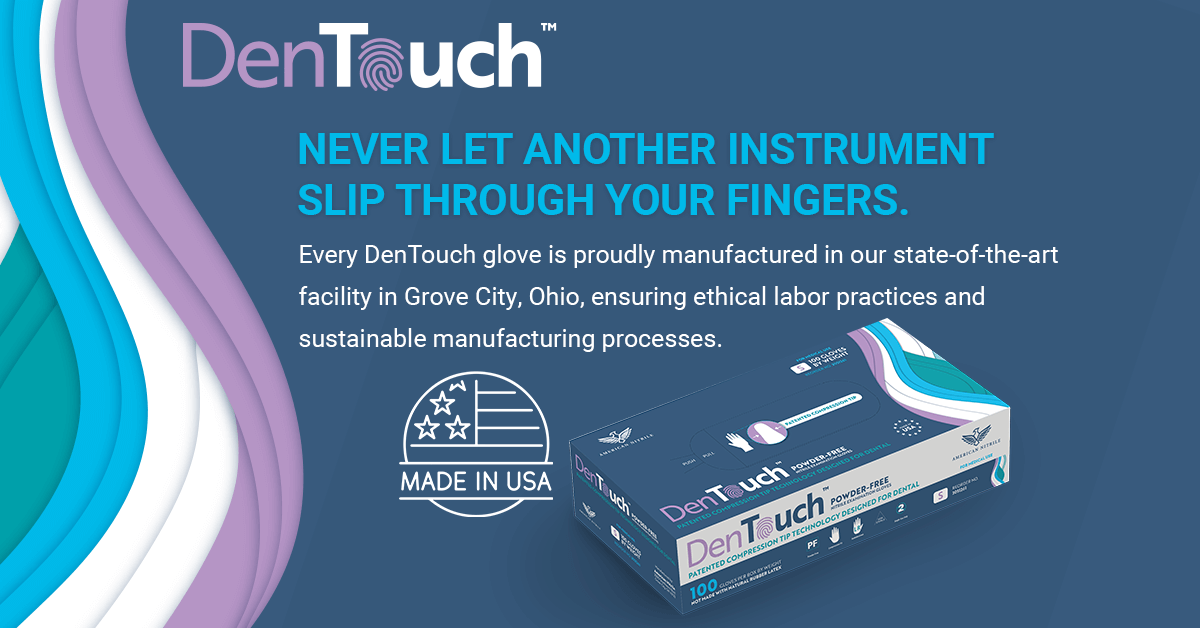 DenTouchNitrile gloves for dexterity and greater tactile sensitivity